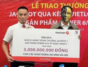 Vietlott trao giải Jackpot lớn thứ nhì lịch sử xổ số tại Việt Nam